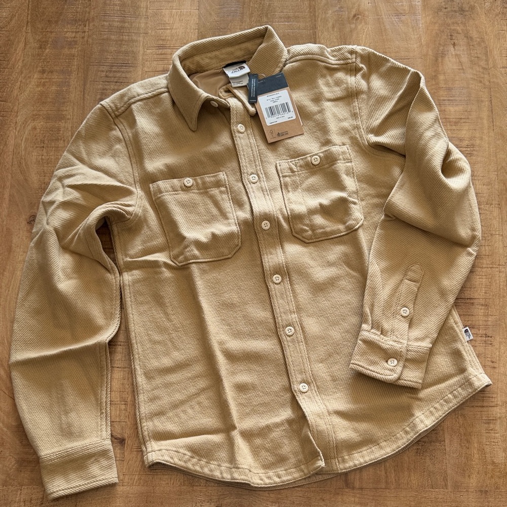 The North Face Tan Button-Up Shirt